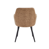 Chaise de salle à manger Laura - Microfibre anthracite